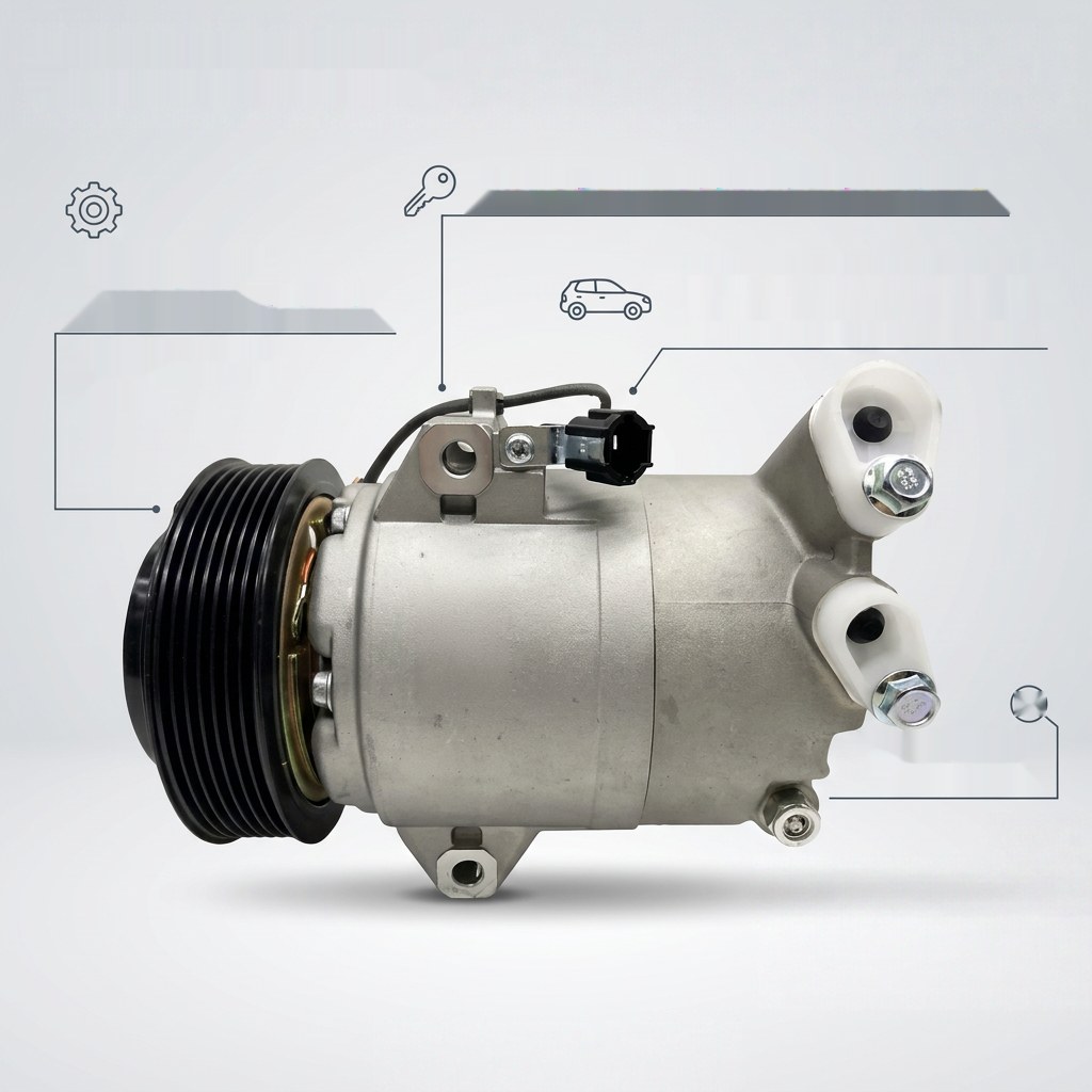 AC.100 OEM DKS17D DKS15CH DKV14 Swash Plate Heavy Duty Truck AC Compressor 12V 24V Replace
