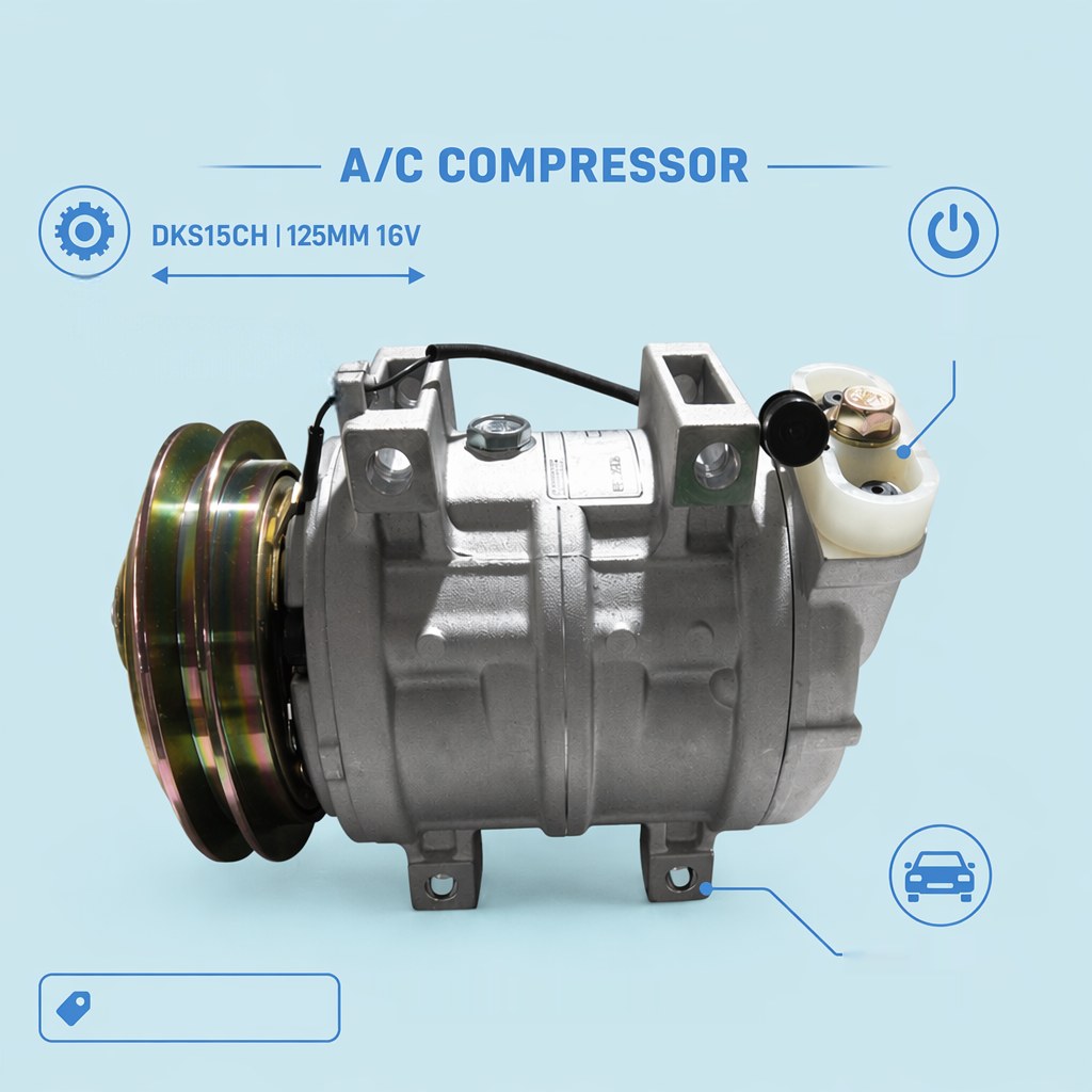 Bus A/C Compressor 10P30C 24V — Toyota Coaster