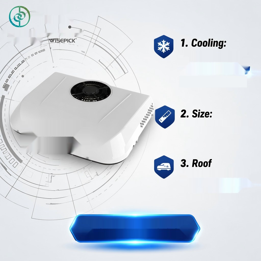 Anchor Group 12V 24V Semi Truck Roof Air Conditioner 7165 BTU Battery Driven Comfort Modul