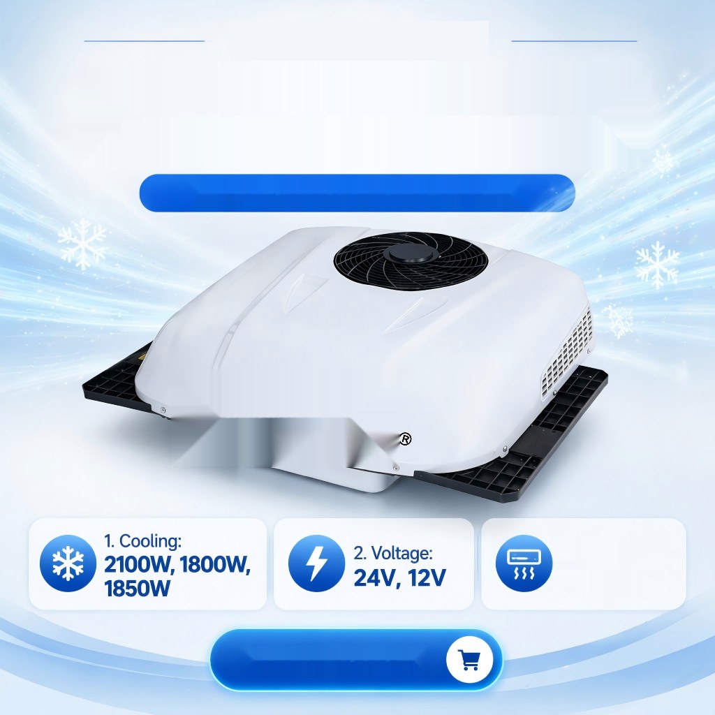 Battery-Powered Split RV Air Conditioner DC 12V/24V