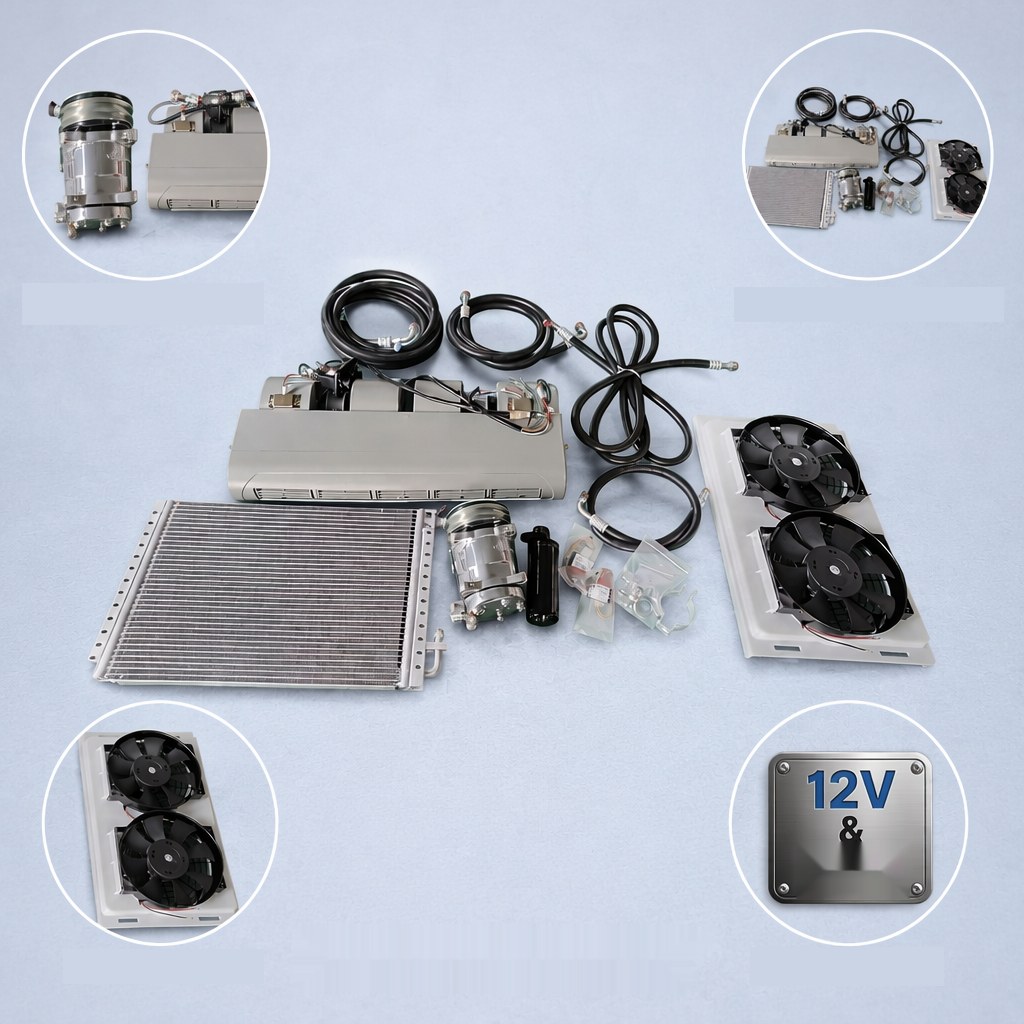 10236 BTU Battery Supported Climate Control 12V 24V Air Conditioning for Commercial Vehicl