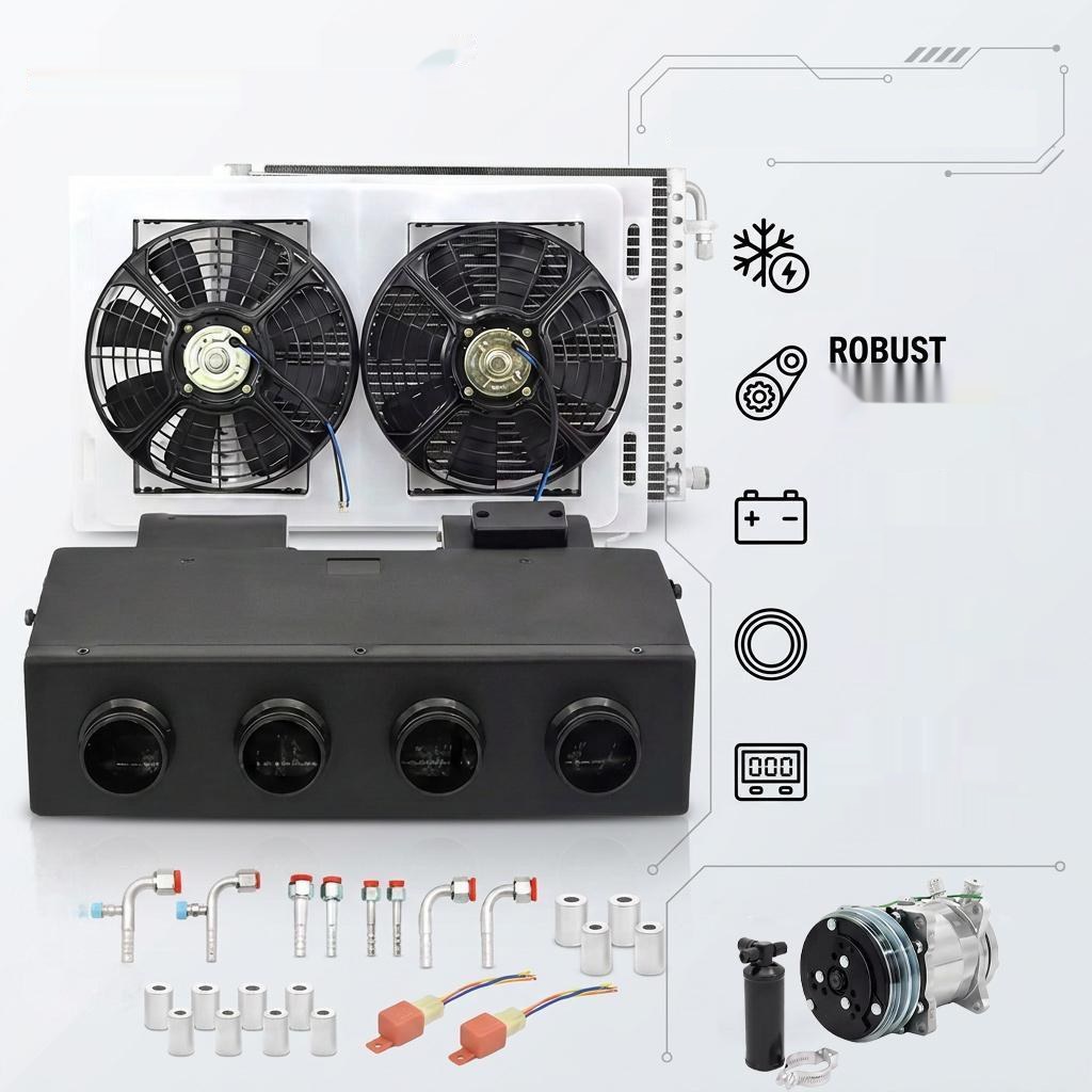 Electric DC 24V Integrated RV Construction Vehicle Air Conditioning 12V Air Conditioner 23