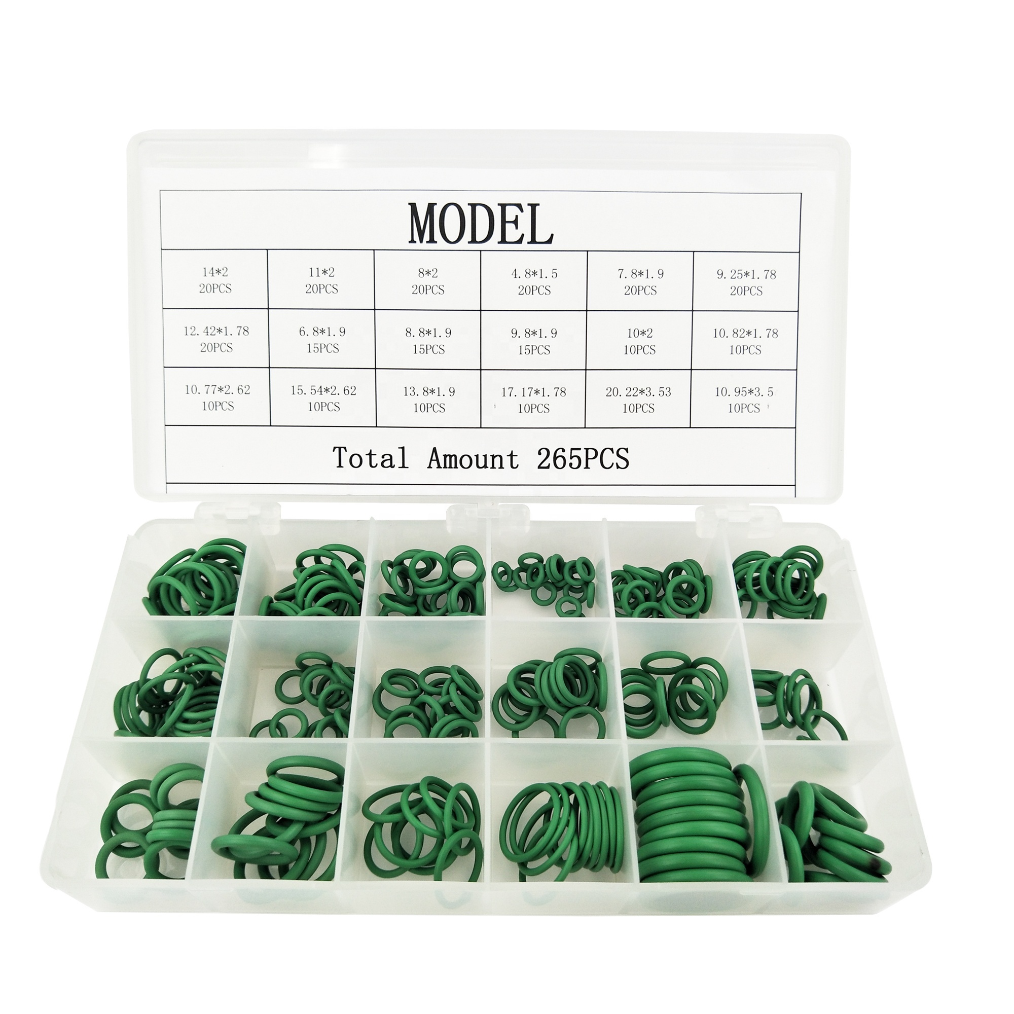 Car Compressor Manifold O-ring Seal Green Rubber Oil Ring AC.113.153 Rubber Oil Seal Kit f