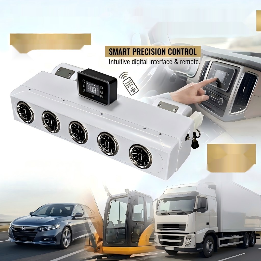 AC.116 New 12V/24V Universal RV Car AC Evaporator Unit Air Conditioning Cooling Coil Assem