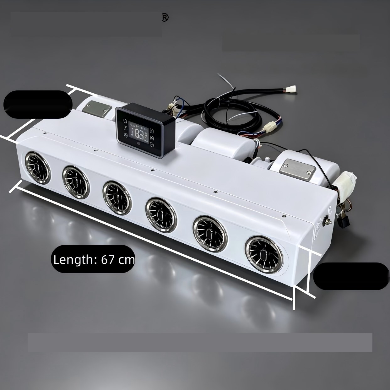 BC223 Bus Air Conditioner Evaporator Assembly 12V/24V/48V Brushless Blower Remote Control 