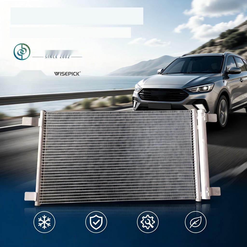 AC.114 Universal Automatic A/C Condenser OEM ODM Auto AC Part AC Condensation Radiator Cus