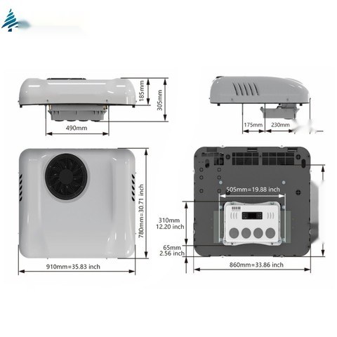 Truck Sleeper Rooftop Parking AC 24V/12V (R134a)