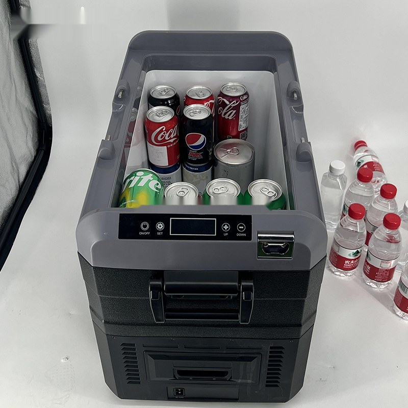 Solar Battery 40L Camping Cooler Freezer RV Outdoor Electric Car Refrigerator Mini Fridge