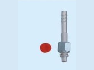 Aluminum adapter with iiron nut