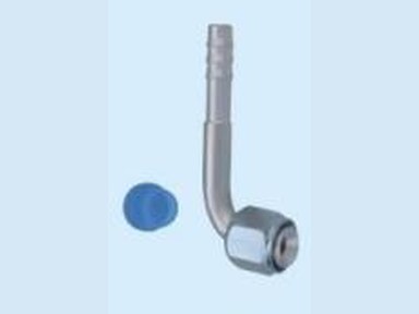 Aluminum adapter with iiron nut